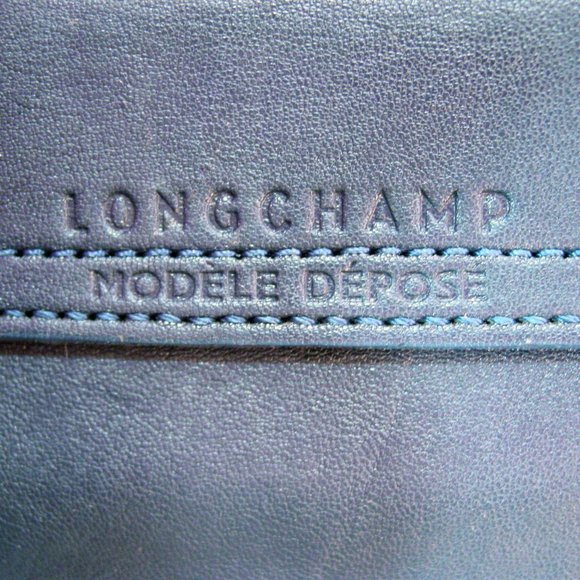 LONGCHAMP Le Pliage Cuir Navy Lambskin Leather Cross Body Bag - $565 - Picture 14 of 14